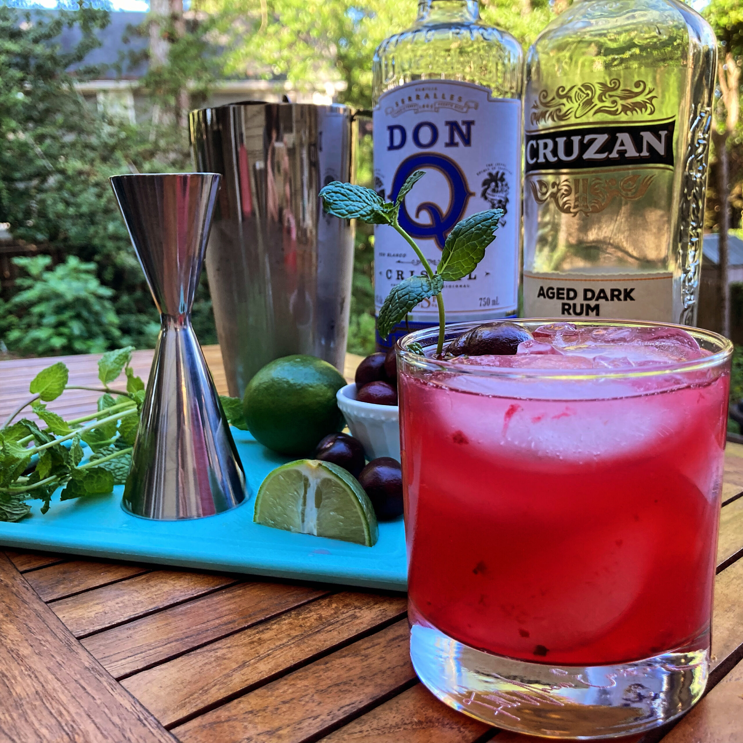 black-cherry-mojito North Georgia Bartending signature cocktail for wedding