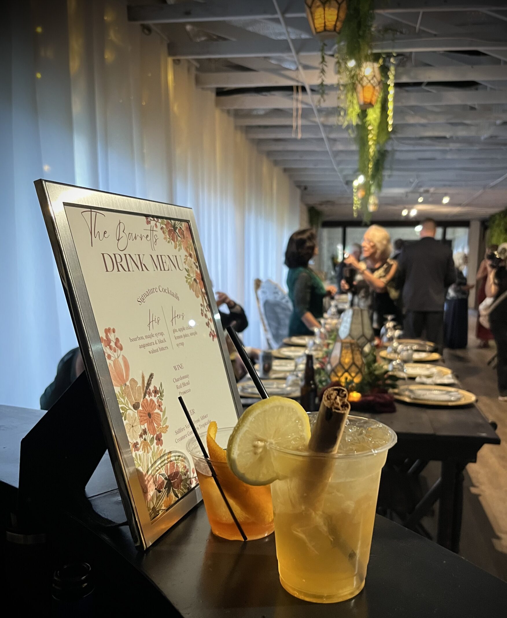 North Georgia Bartending wedding event bartender signature cocktails